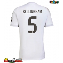 Camisa de Futebol Real Madrid Jude Bellingham #5 Equipamento Principal 2025-26 Manga Curta